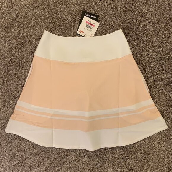 Puma Women's Powershape Striped Golf Tennis Skort Rose White Size XXS - NWT $75 - Picture 5 of 12